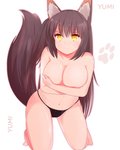 big_breasts breasts clothed clothing female kneeling looking_at_viewer panties simple_background solo topless underwear white_background yellow_eyes nao_(artist) animal_humanoid canid canid_humanoid canine canine_humanoid humanoid mammal mammal_humanoid 4:5 digital_media_(artwork) hi_res shaded