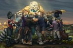 anthro group male lemurlemurovich hasbro magic:_the_gathering wizards_of_the_coast ajani_goldmane bear canid canine canis coyote domestic_dog domestic_ferret felid lion mammal mustelid musteline pantherine tiger true_musteline weasel wolf 2023 hi_res