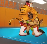 2013 anthro biceps butt canine clothing dog feline fur gay german_shepherd horrorbuns jockstrap male mask pants pants_down pantsing standing tiger underwear wrestler wrestling
Rating: Questionable
Score: 14
User: drafan5
Date: December 19, 2013