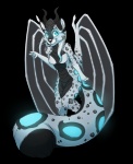 anthro bioluminescence blue_eyes blue_spots breasts chibi female fur glowing glowing_spots grey_body grey_fur hair horn leopard_spots membrane_(anatomy) membranous_wings non-mammal_breasts solo spots tail white_hair wings keamutt mythology sumari_(kinyin) dragon felid furred_dragon furred_scalie hybrid mammal mythological_creature mythological_scalie pantherine scalie snow_leopard alpha_channel