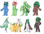 anthro anthrofied blue_body breasts brown_body female genitals green_body group nude pussy inget nintendo pokemon chesnaught decidueye generation_1_pokemon generation_2_pokemon generation_3_pokemon generation_4_pokemon generation_5_pokemon generation_6_pokemon generation_7_pokemon generation_8_pokemon meganium pokemon_(species) rillaboom sceptile serperior torterra venusaur