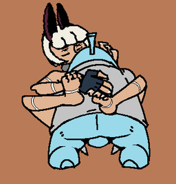 anthro anthro_penetrating anthro_penetrating_humanoid backsack balls blue_body bob_cut bottomless bottomless_male brown_background butt claws clothed clothing duo eyes_closed feet female female_penetrated fingerless_gloves from_front_position genitals gloves hair handwear hug humanoid_on_anthro humanoid_penetrated licking licking_another licking_partner male male/female male_penetrating male_penetrating_female mostly_nude penetration penile penile_penetration penis_in_vagina sex shirt simple_background soles tan_body tan_skin thrusting tongue topwear vaginal vaginal_penetration white_hair machv99 skullgirls nadia_fortune stanley_whitefin animal_humanoid aquatic cat_humanoid dagonian felid felid_humanoid feline feline_humanoid fish humanoid mammal mammal_humanoid shark 2013 2d_animation animated animated_gif digital_media_(artwork) loop low_res short_playtime