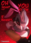 anthro anthro_on_anthro big_penis black_body black_fur black_nose bunny_costume clothed clothed_anthro clothed_female clothing costume dialogue duo erection fake_ears fake_rabbit_ears fangs female fur genitals grey_body grey_fur huge_penis larger_male male male/female markings open_mouth open_smile penis ring_(marking) ringed_tail size_difference smaller_female smile speech_bubble straddling striped_markings striped_tail stripes tail tail_markings teeth text tongue topless argosornstein ann_coon_(hgoldenbell) hercules_(argosornstein) bovid bovine cattle mammal procyonid raccoon 2025 absurd_res comic english_text hi_res url