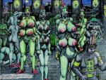 breasts butt female genitals group hair male melee_weapon nipples nude pubes pussy spread_legs spreading standing sword weapon edgar_rice_burroughs james_killian_spratt a_princess_of_mars john_carter alien green_martian human mammal thark comic traditional_media_(artwork)