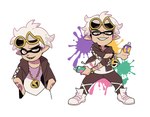 alternate_species clothing eyewear footwear hair humanoid_pointy_ears humanoidized jewelry male necklace paint pointy_ears shoes solo spray_can spray_paint sunglasses white_hair ssalbulre nintendo pokemon splatoon team_skull guzma_(pokemon) animal_humanoid cephalopod cephalopod_humanoid humanoid inkling marine marine_humanoid mollusk mollusk_humanoid 2023 crossover