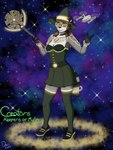 bottomwear clothing corset drone female glowing lingerie magic magic_user skirt space star technology topwear witch dressari septer ckom lisa_miller_(ckom) mammal procyonid raccoon 3:4 absurd_res hi_res