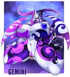 anthro armor big_breasts blue_eyes breasts cape clothed clothing duo faceless_character faceless_male female genitals green_eyes growth growth_sequence headgear helmet heterochromia knight larger_female macro male male/female markings micro nipples nude partially_clothed pink_markings purple_markings sex size_difference smaller_male smile tail unbirth_while_penetrated unbirthing vaginal vore vulva warrior white_body fsmaverick gemini_the_vial human hybrid lagomorph leporid mammal rabbit vial_(species) digital_media_(artwork) hi_res