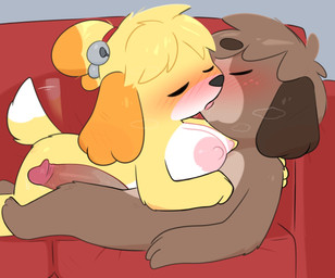 anthro areola bangs bell big_breasts biped blush blush_lines breasts brown_body brown_eyebrows brown_fur brown_hair circle_eyebrows duo erect_nipples eyebrow_through_hair eyebrows eyes_closed facial_markings female female_anthro freckled_face freckles french_kissing fur genitals glans hair half-erect head_markings humanoid_genitalia humanoid_penis inside jingle_bell kissing male male/female male_anthro markings medium_breasts motion_lines muzzle_(marking) nipples nude nude_anthro nude_female nude_male penis short_hair side_view tail tail_motion tailwag tongue translucent translucent_hair yellow_body yellow_fur crushpepper animal_crossing nintendo digby_(animal_crossing) isabelle_(animal_crossing) canid canine canis domestic_dog mammal shih_tzu toy_dog 2025 digital_drawing_(artwork) digital_media_(artwork) hi_res brother_(lore) brother_and_sister_(lore) incest_(lore) sibling_(lore) sister_(lore) twincest_(lore) twins_(lore)