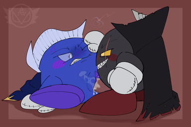 andromorph andromorph/male angry angry_sex big_clitoris black_cape black_clothing blue_body blue_cape blue_clothing blush bodily_fluids cape clitoris clothing cum cum_in_vagina cum_inside duo embarrassed evil_grin eye_scar facial_scar feet genital_fluids genitals gloves grey_body grey_eyes handwear hate_sex impregnation internal intersex intersex/male male ovum penis purple_feet questionable_consent red_feet scar sex sharp_teeth smile sperm_cell tapering_penis teeth torn_cape torn_clothing unwanted_impregnation white_clothing white_gloves white_handwear x-ray_view yellow_eyes anonymous_gardevoir kirby_(series) nintendo dark_meta_knight meta_knight waddling_head 3:2 hi_res trans_(lore) trans_man_(lore)