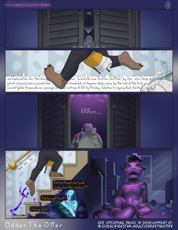 abdl anthro bodily_fluids diaper duo female genital_fluids male urine watersports oddertheotter bear mammal mustelid otter absurd_res hi_res