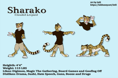 all_fours anthro clothed clothing eyewear fully_clothed glasses male monotone_background simple_background solo t-pose text tongue tongue_out iztli felid leopard mammal pantherine 2017 absurd_res english_text hi_res model_sheet signature url