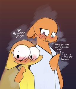 age_difference anthro big_eyes blush blush_lines clothed clothing duo female hand_on_shoulder heterochromia imminent_incest imminent_sex male male/female nude orange_body partially_clothed simple_background size_difference toony towel towel_only wings yellow_body arsinnamon mythology lemon_(arsinnamon) orange_(arsinnamon) animal_humanoid dragon dragon_humanoid humanoid mythological_creature mythological_scalie scalie absurd_res hi_res inbred_(lore) incest_(lore) incestuous_temptation_(lore) mother_(lore) mother_and_child_(lore) mother_and_son_(lore) parent_(lore) parent_and_child_(lore) parent_and_son_(lore) son_(lore)