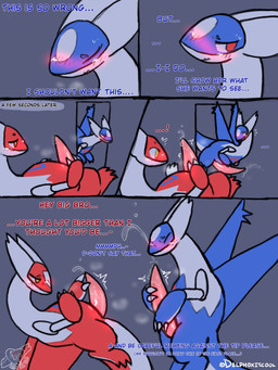 animal_genitalia animal_penis blush bodily_fluids dialogue duo embarrassed emenata eon_duo exclamation_point feral genital_fluids genitals glistening glistening_genitalia glistening_penis gynomorph imminent_incest intersex legendary_duo male moan musk musk_cloud penis precum precum_on_penis precum_on_self red_eyes shared_senses solo sweat tapering_penis telepathy text voyeur yellow_eyes delphoxiscool nintendo pokemon generation_3_pokemon latias latios legendary_pokemon pokemon_(species) 3:4 comic english_description english_text hi_res signature brother_(lore) brother_and_sister_(lore) incest_(lore) incestuous_voyeur_(lore) sibling_(lore) sister_(lore)