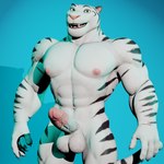 anthro balls fur genitals humanoid_genitalia humanoid_penis male muscular muscular_anthro muscular_male nipples nude penis solo striped_body stripes vein veiny_penis white_body white_fur houssem valorlynz disney zootopia tiger_dancer_(zootopia) felid mammal pantherine tiger 1:1 3d_(artwork) digital_media_(artwork) hi_res