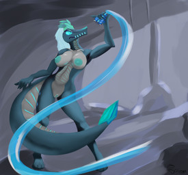 anthro female genitals solo vulva soda_sod dota european_mythology mythology valve valve_corporation auroth_the_winter_wyvern dragon mythological_creature mythological_scalie scalie unknown_species western_dragon wyvern absurd_res hi_res huge_filesize tagme