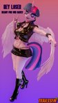 anthro anthrofied boots bottomwear breasts clothed clothing collar female footwear high_heeled_boots high_heels horn miniskirt purple_background shoes simple_background skirt solo spiked_collar spikes tail tail_over_skirt wings trailssfm friendship_is_magic hasbro my_little_pony mythology twilight_sparkle_(mlp) equid equine mammal mythological_creature mythological_equine winged_unicorn 3d_(artwork) 4k 9:16 absurd_res digital_media_(artwork) hi_res