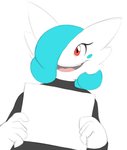 blank_sign blue_hair clothing eyelashes hair holding_object holding_sign male open_mouth open_smile red_eyes sign smile solo sweater template topwear mcnasty nintendo pokemon toy_(mcnasty) generation_6_pokemon mega_evolution mega_gardevoir pokemon_(species) shiny_pokemon 2017 hi_res