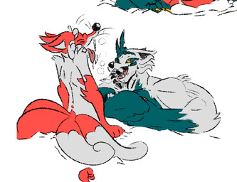 anthro big_breasts bodily_fluids breast_play breasts cum cum_on_breasts duo female genital_fluids horn larger_female male male/female multi_tail muscular muscular_female sex size_difference tail titfuck nyanyalynx asian_mythology chinese_mythology east_asian_mythology korean_mythology mythology a-in_(nyanyalynx) hu_wenyan_(nyanyalynx) canid canine fox huli_jing kumiho mammal mythological_canine mythological_creature mythological_fox yaoguai hi_res