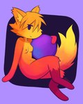 anthro areola breasts female fur inner_ear_fluff leg_markings logo logo_parody looking_at_viewer markings navel nipples nude nude_anthro nude_female orange_body orange_fur sitting smile socks_(marking) solo tail text tuft nekobungi firefox mozilla canid canine fox mammal 2025 artist_name digital_drawing_(artwork) digital_media_(artwork) hi_res