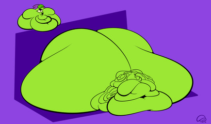 belly belly_on_ground big_belly big_breasts big_butt big_cheeks black_eyes blobby breasts butt chubby_cheeks deep_navel fat_rolls female green_body green_hair hair hood huge_belly huge_breasts huge_butt huge_cheeks hyper hyper_belly hyper_breasts hyper_butt hyper_cheeks immobile leaf leaf_hair morbidly_obese morbidly_obese_female morbidly_obese_humanoid navel not_furry obese obese_female obese_humanoid overweight overweight_female overweight_humanoid plant plant_hair pseudo_hair purple_background purple_hood simple_background siphon_(anatomy) sitting solo three-quarter_view weight_gain yellow_sclera jarodoc1324 electronic_arts plants_vs._zombies plants_vs._zombies_heroes popcap_games green_shadow elemental_creature elemental_humanoid flora_fauna humanoid peashooter_(pvz) plant_humanoid 2026 absurd_res colored digital_media_(artwork) flat_colors hi_res signature