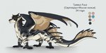 claws feral male membrane_(anatomy) membranous_wings solo tail tail_wings text unusual_anatomy unusual_tail unusual_wing_placement wings sssmazkaa mythology trevis_(sssmazkaa) dragon mythological_creature mythological_scalie scalie cyrillic_text hi_res model_sheet watermark