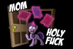 book dialogue door female feral glowing horn magic profanity solo sparkles text veggie55 friendship_is_magic hasbro my_little_pony mythology twilight_sparkle_(mlp) equid equine mammal mythological_creature mythological_equine unicorn 2015 alpha_channel english_text hi_res