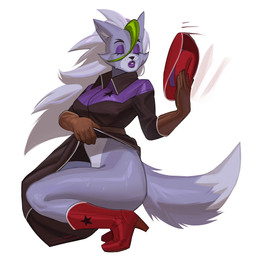 anthro bodily_fluids boots breasts clothed clothing cowboy cowboy_boots cowboy_hat cowboy_outfit crouching dress eyes_closed eyeshadow female footwear fur gloves hair handwear hat headgear headwear heat_(temperature) holding_clothing holding_hat holding_headgear holding_headwear holding_object lipstick makeup shoes simple_background solo sweat sweatdrop tail pulred five_nights_at_freddy's five_nights_at_freddy's:_security_breach scottgames steel_wool_studios roxanne_wolf canid canine canis mammal wolf 1:1 digital_media_(artwork) hi_res