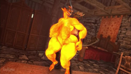ambiguous_penetration anthro anthro_penetrating anthro_penetrating_humanoid big_breasts big_nipples bouncing_breasts bouncing_butt breasts butt duo female fire from_behind_position green_body green_scales gynomorph gynomorph/female gynomorph_penetrating horn huge_breasts huge_hips huge_nipples huge_thighs humanoid_on_anthro humanoid_penetrated intersex intersex/female intersex_penetrating nipples nude penetration scales sex thick_thighs wide_hips rayhuma microsoft the_elder_scrolls argonian elemental_creature fire_creature flame_atronach humanoid scalie 2025 3d_(artwork) 3d_animation animated digital_media_(artwork) high_framerate long_playtime no_sound source_filmmaker_(artwork) video