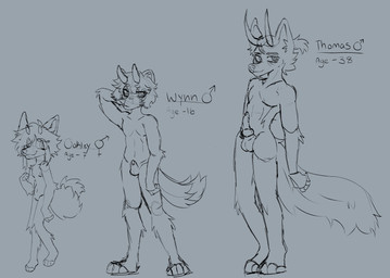 age_difference animal_genitalia animal_penis anthro breasts erection female femboy genitals group gynomorph herm horn intersex intersex/male loli male male/male penis sheath size_difference small_breasts solo stated_age trio twunk young pinkcoyote oakley(pinkcoyote) thomas(pinkcoyote) wynn(pinkcoyote) canid canine canis fox mammal wolf absurd_res hi_res model_sheet