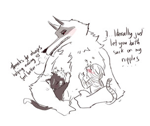 affectionate anthro bisexual blush facial_markings female fluffy flustered foreplay groping_chest group happy head_markings interspecies male male/female male/male markings mask_(marking) mmf nipple_fetish nipple_play nipple_suck nipples nude pointy_ears polyamory prick_ears red_eyes size_difference smile sucking trio ultimatellurker dreamworks puss_in_boots_(franchise) death_(puss_in_boots) kitty_softpaws puss_in_boots_(dreamworks) canid canine canis domestic_cat felid feline felis mammal tabby_cat tuxedo_cat wolf hi_res