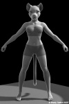 a-pose anthro bottomwear butt clothing female midriff sex_doll shorts solo tail bradydalton domestic_cat felid feline felis mammal 2:3 3d_(artwork) 3d_animation animated digital_media_(artwork) short_playtime turntable_(animation)