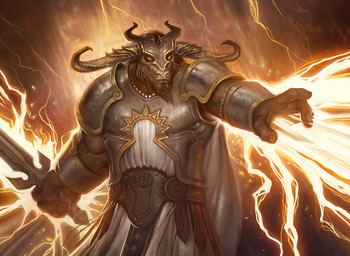 anthro armor belt clothed clothing horn howard_lyon lighting magic magic_the_gathering magic_user male minotaur official_art reaching restricted_palette soldier solo sword weapon wizards_of_the_coast
Rating: Safe
Score: 1
User: Circeus
Date: January 03, 2015 anthro armor belt clothed clothing horn howard_lyon lighting magic magic_the_gathering magic_user male minotaur official_art reaching restricted_palette soldier solo sword weapon wizards_of_the_coast
Rating: Safe
Score: 1
User: Circeus
Date: January 03, 2015