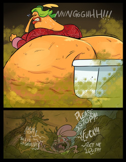anthro anus begging big_butt bodily_fluids butt cellulite clothed clothed_anthro clothed_female clothing covered_in_feces dialogue drowning_in_feces duo fart fart_cloud fart_fetish farting_female feces feces_on_face female female_farting fully_clothed fully_clothed_anthro fully_clothed_female fur genitals grossed_out hairy_vulva huge_butt hyper hyper_butt large_objects macro macro_anthro macro_female oblivious orange_body pantsless pantsless_female partially_clothed_female pink_body pink_fur pooping profanity pubes puckered_anus straining suffering sweat sweaty_butt sweaty_head tears text toilet vulva yelling young young_anthro young_female happypokeyboy cartoon_network chowder_(series) ms._endive panini_(chowder) animal_humanoid anteater anteater_humanoid domestic_cat felid feline felis humanoid hybrid lagomorph leporid mammal mammal_humanoid pilosan pilosan_humanoid rabbit xenarthran xenarthran_humanoid 2025 absurd_res comic english_text hi_res