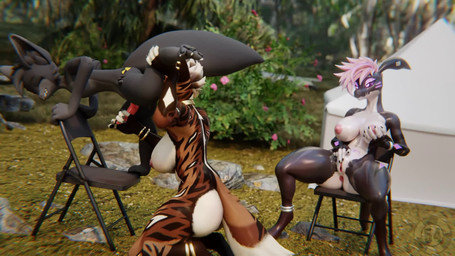 anal anthro anthro_on_anthro close-up clothing duo erection female female/female female_rimming_male fur genitals grey_body grey_fur male male/female nipples nude oral penile penis rimming rimming_male sex spread_legs spreading tongue tongue_out vaginal vulva nuclear54 callivr goob_(nuclear54) african_wild_dog canid canine mammal 16:9 3d_(artwork) 3d_animation animated blender_(artwork) digital_media_(artwork) hi_res long_playtime no_sound video widescreen