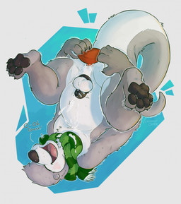 4_fingers 4_toes anal anal_knotting anal_penetration animal_dildo animal_sex_toy anthro balls barred_chastity_cage black_chastity_cage black_nose black_pawpads blue_background blush bodily_fluids border canine_dildo chastity_cage chastity_device cum cum_on_chest cum_on_self cum_while_chaste cum_while_penetrated cumshot dialogue dildo dildo_in_ass dildo_insertion ejaculation feet fingers fur genital_fluids genitals grey_body grey_fur knot knotted_dildo knotting legs_up lube_in_ass lube_on_dildo male mostly_nude object_in_ass open_mouth orgasm pawpads penetration penis scarf scarf_only sex_toy sex_toy_in_ass sex_toy_insertion shaking_orgasm simple_background solo spread_legs spreading sweat text throbbing throbbing_penis toes wearing_chastity_cage wearing_chastity_device white_body white_border white_fur verdantotter vern_(verdantotter) mammal mustelid otter 2025 digital_drawing_(artwork) digital_media_(artwork) english_description english_text hi_res