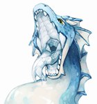 ambiguous_gender bodily_fluids fin forked_tongue gaping_mouth mouth_shot open_mouth saliva solo tongue sleepingdo1450 mythology unknown_character aquatic_dragon dragon marine mythological_creature mythological_scalie scalie hi_res