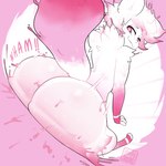 anthro big_butt butt butt_slam dialogue femboy fur fur_markings heart_eyes heart_pupils heart_symbol looking_back male markings pink_goo pink_tail rear_view slamming solo tail text wham white_body white_butt white_fur sharkysocks parfait_(yesthisisgoocat) domestic_cat felid feline felis goo_creature mammal 1:1 absurd_res digital_media_(artwork) english_text hi_res nonbinary_(lore)