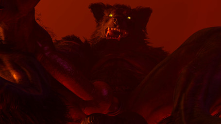 anthro dominant first_person_view fur genitals hand_on_head licking_teeth male penis red_light smile solo teasing teeth throbbing throbbing_penis anonymous_artist mythology werewolf_the_apocalypse canid canine canis crinos mammal mythological_canine mythological_creature werecanid werecanine werecreature werewolf wolf 16:9 4k absurd_res animated hi_res high_framerate short_playtime sound video widescreen