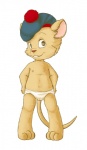 anthro beret camel_toe clothing female hat headgear headwear nipples panties simple_background solo tail underwear white_background young young_anthro young_female akiweirdo disney the_great_mouse_detective olivia_flaversham mammal mouse murid murine rodent hi_res