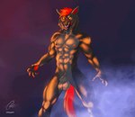 animal_genitalia anthro balls bodily_fluids fingers fully_sheathed fur genitals hair looking_at_viewer male muscular muscular_male sheath simple_background solo tail osleepyevil fury_(furythewolf) furythewolf canid canine canis mammal wolf animated digital_media_(artwork) loop short_playtime