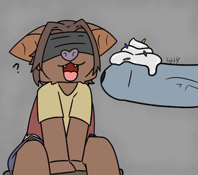 adult_on_young age_difference anthro big_penis blindfold bottomwear brown_body brown_ears brown_fur brown_wings clothed clothing dairy_products duo food food_on_penis foreskin fur genitals grey_body grey_bottomwear grey_clothing grey_nose grey_scales grey_shorts inside male male/male membrane_(anatomy) membranous_wings open_mouth penis question_mark scales shirt shorts sitting size_difference t-shirt three-quarter_view topwear whipped_cream wings yellow_clothing yellow_shirt yellow_t-shirt yellow_topwear young young_anthro young_male younger_male lightningb0lt01 mythology rune_(runederg) bat dragon mammal mythological_creature mythological_scalie scalie 2025 absurd_res digital_media_(artwork) hi_res signature