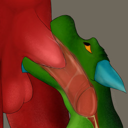anthro anthro_on_anthro balls bodily_fluids deep_throat drinking drinking_urine duo faceless_character faceless_male genital_fluids genitals green_body horn humanoid_genitalia internal male male/male male_on_anthro male_penetrating nude oral oral_penetration orange_eyes peeing peeing_while_erect penetration penis red_body saliva urine urine_from_penis urine_in_mouth urine_in_throat urine_inside watersports x-ray_view varinating mythology dragon mythological_creature mythological_scalie scalie 1:1 absurd_res digital_media_(artwork) hi_res