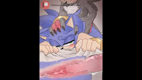 anal anal_penetration anthro anthro_on_anthro anthro_penetrated anthro_penetrating anthro_penetrating_anthro anthro_penetrating_male black_bars blush bodily_fluids cum cum_in_ass cum_inside doggystyle duo from_behind_position genital_fluids grabbing_sheets hand_on_head hand_on_hip heart_symbol internal male male/male male_penetrated male_penetrating male_penetrating_anthro male_penetrating_male penetration penile penile_penetration penis_in_ass sex tail tail_motion j0n4n_kar1k0u sega sonic_the_hedgehog_(series) shadow_the_hedgehog sonic_the_hedgehog eulipotyphlan hedgehog mammal 16:9 animated long_playtime no_sound webm widescreen