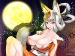 areola areola_slip asian_clothing big_breasts breasts cleavage clothed clothing east_asian_clothing female huge_breasts japanese_clothing nipple_outline solo tail inazuma muramasa:_the_demon_blade vanillaware animal_humanoid canid canid_humanoid canine canine_humanoid fox fox_humanoid humanoid mammal mammal_humanoid 4:3 wallpaper widescreen