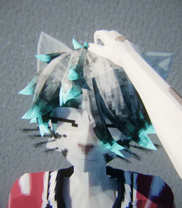 anthro blue_hair_tips clothing dark_markings facial_markings femboy fluffy fluffy_hair fur glowing_hair_tips grey_body grey_fur grey_hair hair happy head_markings headpat heart_(marking) jacket male markings petting red_clothing red_jacket red_topwear short_loop smile smiling_at_viewer solo topwear whimsical whiskers white_body white_fur pestbudmax max_(pestbudmax) domestic_cat felid feline felis mammal animated animated_webp loop reaction_image