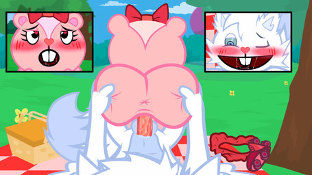 ahegao anthro anthro_on_anthro anthro_on_bottom anthro_on_top anthro_penetrated anthro_penetrating anthro_penetrating_anthro anthro_pov anus audible_ejaculation balls balls_deep bedroom_eyes blush bodily_fluids bouncing_butt buckteeth butt butt_grab clothing consistent_pov cum cum_from_vagina cum_in_vagina cum_inside discarded_clothing duo erection female female_on_top female_penetrated first_person_view fluffy fluffy_tail fucked_silly fur genital_fluids genitals hand_on_butt happy happy_sex heart_eyes heart_symbol leaking_cum looking_pleasured male male/female male_on_bottom male_penetrating male_penetrating_anthro male_penetrating_female male_pov moan narrowed_eyes on_bottom on_model on_top orgasm orgasm_face outside outside_sex penetrating_pov penetration penile penile_penetration penis_in_vagina pink_body pink_fur plant reverse_cowgirl_position seductive sex snowers style_emulation tail teeth tongue tree vaginal vaginal_fluids vaginal_penetration white_body white_fur nemao happy_tree_friends giggles_(htf) snowers_(fan_character) bear chipmunk ground_squirrel mammal rodent sciurid 16:9 4k absurd_res animated hi_res huge_filesize long_playtime sound video widescreen