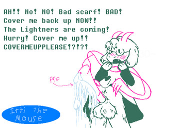 animal_genitalia animal_penis anthro balls big_balls big_penis blush blush_lines bodily_fluids clothing colored_outline dialogue dripping equine_genitalia equine_penis excessive_genital_fluids excessive_precum eyewear fangs fluffy fluffy_balls forced forced_exposure fur genital_fluids genitals glasses green_clothing heart_symbol horn huge_balls huge_penis hyper hyper_genitalia hyper_penis hyper_precum male penis pink_clothing pink_horn pink_scarf precum precum_drip scarf sentient_clothing shocked simple_background solo teeth text white_background white_body white_fur wizard_robe ittithemouse deltarune undertale_(series) ralsei boss_monster_(undertale) 4:3 english_text line_art spot_color