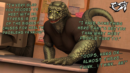 anthro black_sclera bottomwear brown_clothing brown_shirt brown_topwear clothed clothed_anthro clothed_male clothing dialogue green_body green_scales male pants scales shirt solo t-shirt talking_to_viewer text topwear yellow_eyes psikokinetic petruz_(modeler) isamu_(psikokinetic) reptile scalie snake 2024 3d_(artwork) digital_media_(artwork) english_text hi_res source_filmmaker_(artwork)
