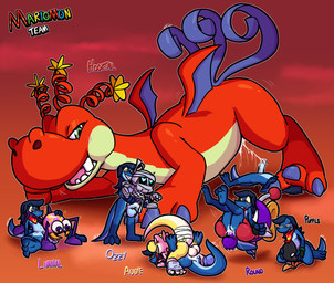 3_toes 4_fingers 4_legs after_sex all_fours ambiguous_gender ambiguous_penetrated anal anal_penetration antennae_(anatomy) anthro anthro_on_anthro anthro_on_feral anthro_penetrated anthro_penetrating anthro_penetrating_anthro anthro_penetrating_feral anthro_penetrating_humanoid ass_up balls bestiality big_balls big_eyes big_penis black_body black_sclera blep blue_balls blue_body blue_claws blue_eyes blue_hair blue_penis blue_scales blue_tail blue_wings blush bodily_fluids boxing_gloves butt butt_grab carrying_another claws clenched_teeth clothing clothing_in_mouth cum cum_from_ass cum_from_vagina cum_in_ass cum_in_vagina cum_inside cum_on_balls cum_on_butt cum_on_penis cum_splatter cum_string curling_toes cute_fangs dominant dominant_female dominant_feral duo erection exoskeleton eyes_closed eyewear eyewear_only fangs feet female female_on_top female_penetrated feral feral_penetrated fingerless_gloves fingers fist foot_fetish foot_grab foot_on_face footwear from_behind_position from_front_position genital_fluids genitals glasses glasses_askew glasses_only gloves gloves_(marking) green_clothing green_eyes green_gloves green_handwear grey_eyewear grey_glasses grin hair hand_on_butt handwear head_grab heart_eyes heart_symbol humanoid_genitalia humanoid_on_anthro humanoid_penetrated humanoid_penis interspecies kerchief kneeling larger_anthro larger_female larger_feral larger_male leaning leaning_backward leg_markings legs_above_head legs_up looking_back looking_down looking_pleasured looking_up lying macro male male/ambiguous male/female male/male male_on_bottom male_penetrated male_penetrating male_penetrating_ambiguous male_penetrating_female male_penetrating_male mandibles markings mating_press missionary_position mostly_nude motion_lines mummy_wrappings no_pupils nude on_back on_bottom on_top open_mouth orange_body orgasm penetration penis pink_body pink_eyes pink_penis pink_scales plant precum pupils purple_balls purple_body purple_clothing purple_exoskeleton purple_eyes purple_footwear purple_penis purple_shoes red_body red_clothing red_gloves red_handwear red_kerchief red_scales red_vulva reverse_stand_and_carry_position scales sex sharp_teeth shoes sitting size_difference smaller_ambiguous smaller_anthro smaller_female smaller_humanoid smaller_male smaller_penetrated smile socks_(marking) sparkles spread_legs spreading standing standing_sex submissive submissive_anthro submissive_male tail tail_wraps tapering_penis teeth thrusting tight_fit toe_claws toes tongue tongue_out vaginal vaginal_penetration vulva wearing_glasses white_balls white_claws white_eyes white_pupils wings wraps yellow_body yellow_kerchief yellow_mandibles yellow_scales yellow_sclera ultilix european_mythology mario_bros mythology nintendo paper_mario paper_mario:_the_thousand_year_door audie_(otto0ttsy) hooktail ulti_(ultilix) arachnid arthropod chuckya dragon elemental_creature flora_fauna humanoid lizard muncher_(mario) mythological_creature mythological_scalie reptile scalie scuttlebug tostarenan western_dragon yoshi 2026 absurd_res hi_res multiple_images