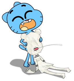 all_the_way_through anthro blue_body blue_fur bodily_fluids clothed clothing cum cum_in_mouth cum_inside cumshot detached_threading duo ejaculation erection eyes_closed female fur genital_fluids genitals glans holding_head loli looking_pleasured male male/female nude nude_male on_model open_mouth orgasm orgasm_face paper penetration penile penile_penetration penis pink_glans simple_background standing teeth threaded_by_penis unusual_threading white_background white_body young young_anthro young_female young_focus young_male lenc cartoon_network the_amazing_world_of_gumball gumball_watterson teri_(tawog) bear domestic_cat felid feline felis mammal